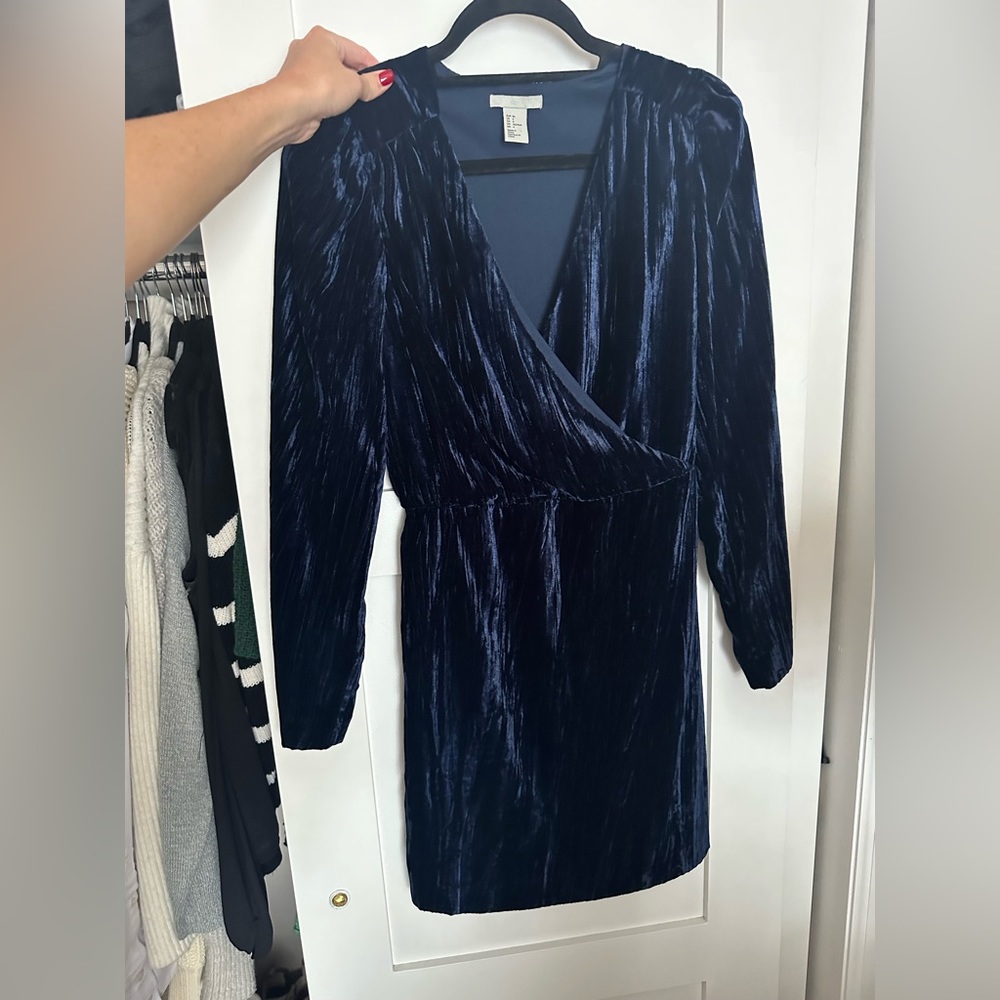 Velvet mini dress